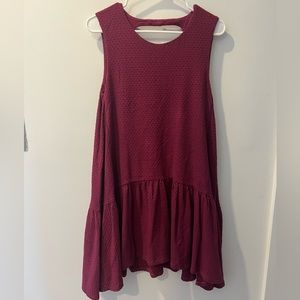 FREE PEOPLE Magenta Mini Dress
